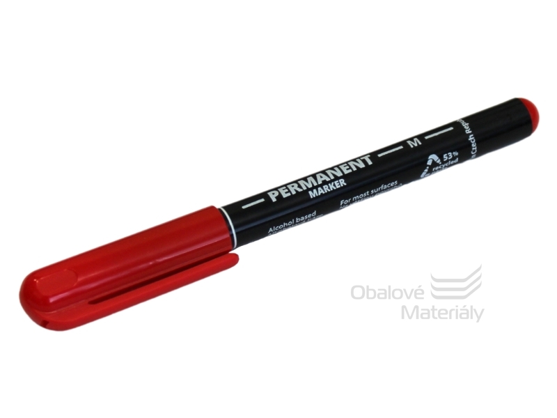 Značkovač Centropen 2846/1 - PERMANENT ČERVENÝ - tenký