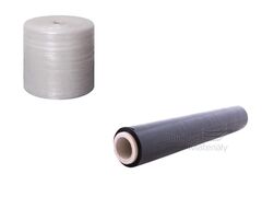 Set bublinková fólie 50cm + černá stretch fólie